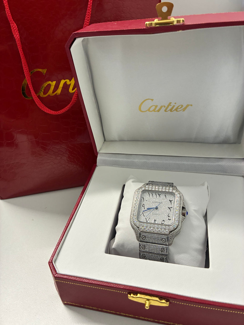 Iced out cartier